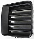 Front, Passenger Side Bumper Grille, Black