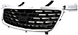 Grille Assembly, Chrome Shell with Painted Black Insert