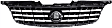 Grille Assembly, Chrome Shell with Painted Dark Gray Insert