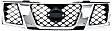 Grille Assembly, Chrome Shell with Black Insert