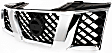 Grille Assembly, Chrome Shell with Black Insert