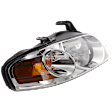 Passenger Side Headlight, with Bulb, Halogen, Base/S Model