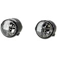 Front, Driver and Passenger Side Halogen Fog Light, With bulb(s)