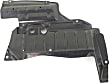 Front, Driver Side Engine Splash Shield, 4 Cyl., 2.4L Engine
