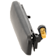 Front, Driver Side Textured Black Exterior Door Handle, Without Key Hole