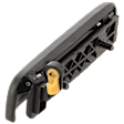 Front, Driver Side Textured Black Exterior Door Handle, Without Key Hole