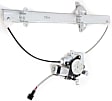 Front, Passenger Side Window Regulator Power, with Motor, 2-pin plug