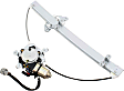 Front, Driver Side Window Regulator Power, with Motor, 6-pin Plug