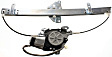 Front, Driver Side Power Window Regulator, With Motor