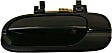 Rear, Driver Side Smooth Black Exterior Door Handle, Without Key Hole