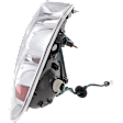 Passenger Side Tail Light, with Bulb, Halogen, Clear Lens, Except SE-R Model