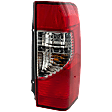 Passenger Side Tail Light, with Bulb, Halogen, Clear and Red Lens, SE/XE Models