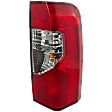 Passenger Side Tail Light, with Bulb, Halogen, Clear and Red Lens, SE/XE Models