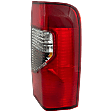 Passenger Side Tail Light, with Bulb, Halogen, Clear and Red Lens, SE/XE Models