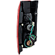 Passenger Side Tail Light, with Bulb, Halogen, Clear and Red Lens, SE/XE Models