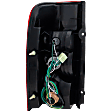Passenger Side Tail Light, with Bulb, Halogen, Clear and Red Lens, SE/XE Models