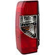 Driver Side Tail Light, with Bulb, Halogen, Clear and Red Lens, SE/XE Models