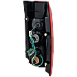 Driver Side Tail Light, with Bulb, Halogen, Clear and Red Lens, SE/XE Models