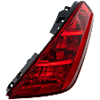 Passenger Side Tail Light, with Bulb, Halogen, Red Lens, 6 Cyl., 3.5L Engine