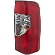 Passenger Side Tail Light, with Bulb, Halogen, Clear and Red Lens