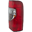 Passenger Side Tail Light, with Bulb, Halogen, Clear and Red Lens