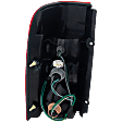 Passenger Side Tail Light, with Bulb, Halogen, Clear and Red Lens