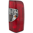 Passenger Side Tail Light, with Bulb, Halogen, Clear and Red Lens, CAPA CERTIFIED