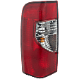 Driver Side Tail Light, with Bulb, Halogen, Clear and Red Lens