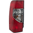 Driver Side Tail Light, with Bulb, Halogen, Clear and Red Lens, CAPA CERTIFIED