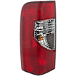 Driver Side Tail Light, with Bulb, Halogen, Clear and Red Lens, CAPA CERTIFIED