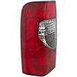 Driver Side Tail Light, with Bulb, Halogen, Clear and Red Lens, CAPA CERTIFIED