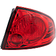 Passenger Side Tail Light, with Bulb, Halogen, Red Lens, Base/S Models
