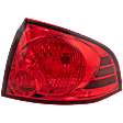 Passenger Side Tail Light, with Bulb, Halogen, Red Lens, Base/S Models