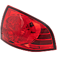 Passenger Side Tail Light, with Bulb, Halogen, Red Lens, Base/S Models