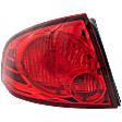 Driver Side Tail Light, with Bulb, Halogen, Red Lens, Base/S Models