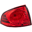 Driver Side Tail Light, with Bulb, Halogen, Red Lens, Base/S Models