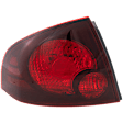 Driver Side Tail Light, with Bulb, Halogen, Clear and Red Lens, 6 Cyl., 3.5L Engine