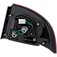 Driver Side Tail Light, with Bulb, Halogen, Clear and Red Lens, 6 Cyl., 3.5L Engine