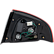 Driver Side Tail Light, with Bulb, Halogen, Clear and Red Lens, 6 Cyl., 3.5L Engine