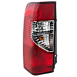 Driver Side Tail Light, with Bulb, Halogen, Clear and Red Lens