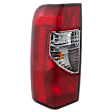 Driver Side Tail Light, with Bulb, Halogen, Clear and Red Lens