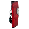 Driver Side Tail Light, with Bulb, Halogen, Clear and Red Lens