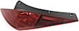 Passenger Side, Upper Tail Light, with Bulb, Halogen, Red Lens