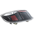 Passenger Side Tail Light, with Bulb, Halogen, Clear Lens, Black Interior, SE-R Model