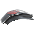 Passenger Side Tail Light, with Bulb, Halogen, Clear Lens, Black Interior, SE-R Model