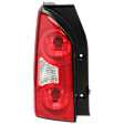 Driver Side Tail Light, with Bulb, Halogen, Clear and Red Lens, 6 Cyl., 4.0L Engine