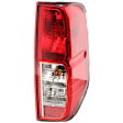 2005-2014 Nissan Frontier - Passenger Side Tail Light, with Bulb, Halogen, Clear and Red Lens, Production Date To February 2014