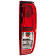 Passenger Side Tail Light, with Bulb, Halogen, Clear and Red Lens, Production Date To February 2014, CAPA CERTIFIED