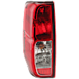 Driver Side Tail Light, with Bulb, Halogen, Clear and Red Lens, Production Date To February 2014, CAPA CERTIFIED