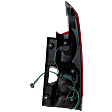 Driver Side Tail Light, with Bulb, Halogen, Clear and Red Lens, 6 Cyl., 3.5L Engine
